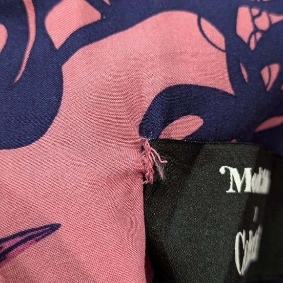 Modcloth x Collectif Thelma Tropicool pink blue v neck high low maxi dress 8 - Picture 11 of 12